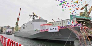 海自さくら型哨戒艦、3番艦は「ひのき」、4番艦は「すぎ」と命名　JMU横浜事業所 磯子工場で進水式 | フネコ – Funeco